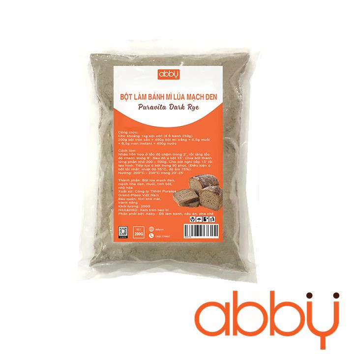 Bột làm bánh mì lúa mạch đen hiệu Puratos 200g