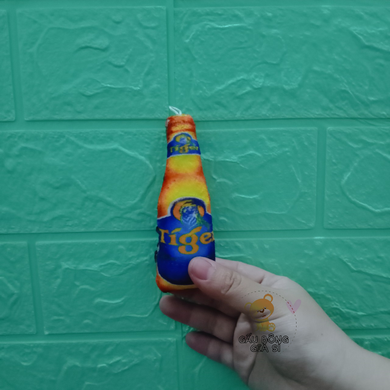 Móc khóa heniken tiger coca Chai bia 10cm cực chất