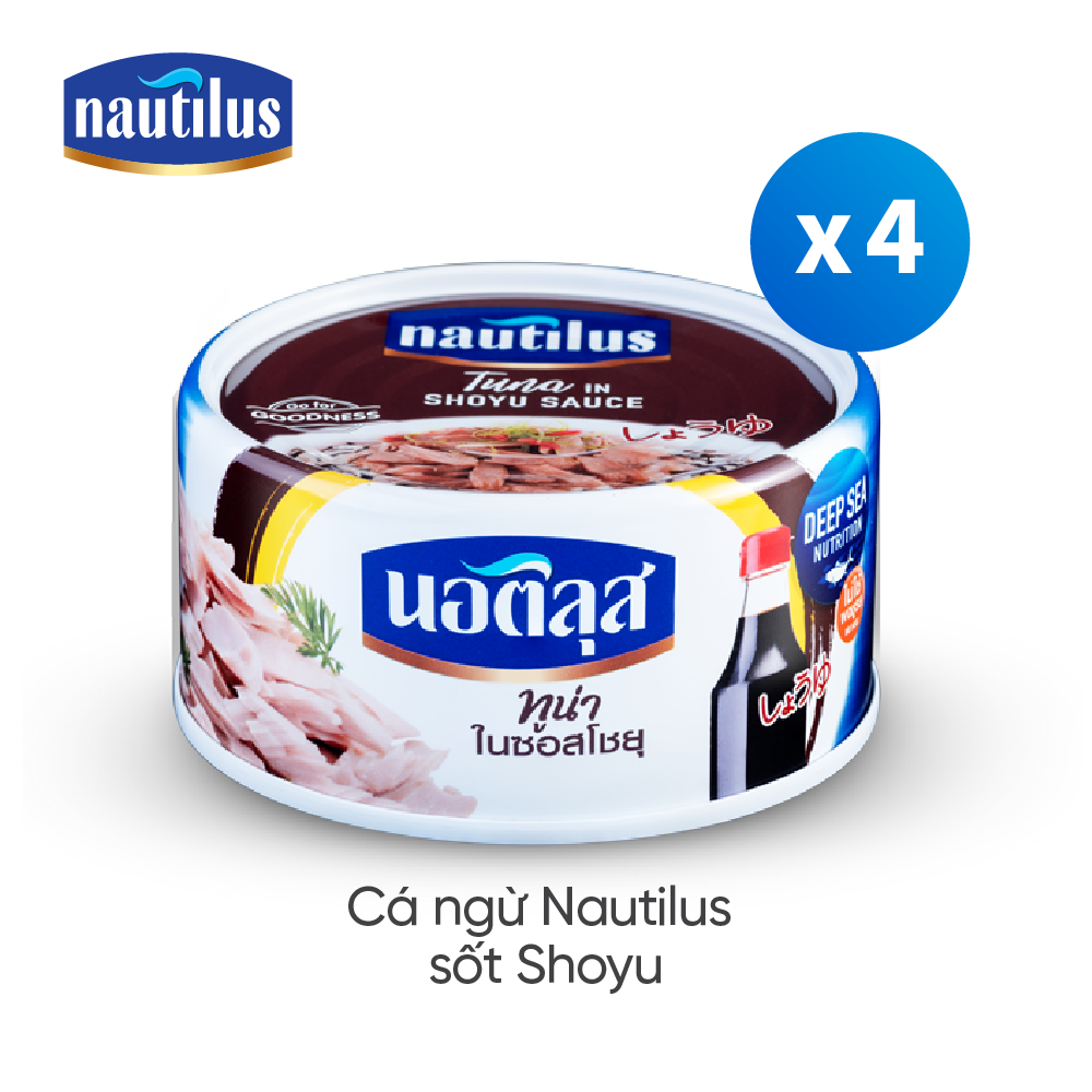 Cá Ngừ Nautilus sốt nước tương nhật (Nhập khẩu Thái Lan)