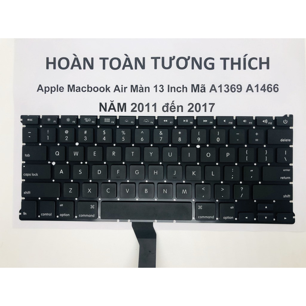 Bàn phím apple macbook air màn 13inch mã a1369 - a1466 năm 2011 đến 2017 hàng full box