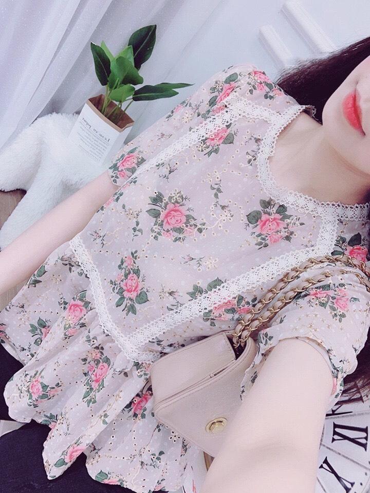 Áo kiểu voan bông