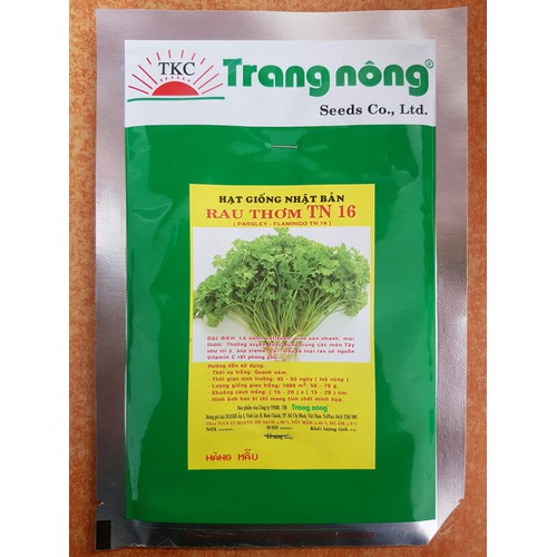 Hạt giống Rau thơm Ý Parsley Trang Nông 1gram