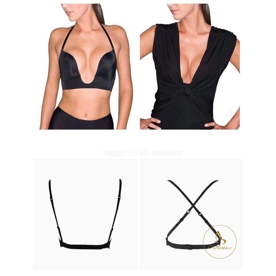 Áo Ngực Nữ hở ngực khoét sâu mặc hở lưng (Chuyên mặc đầm khoét sâu, đầm xẻ sexsy tặng dây)