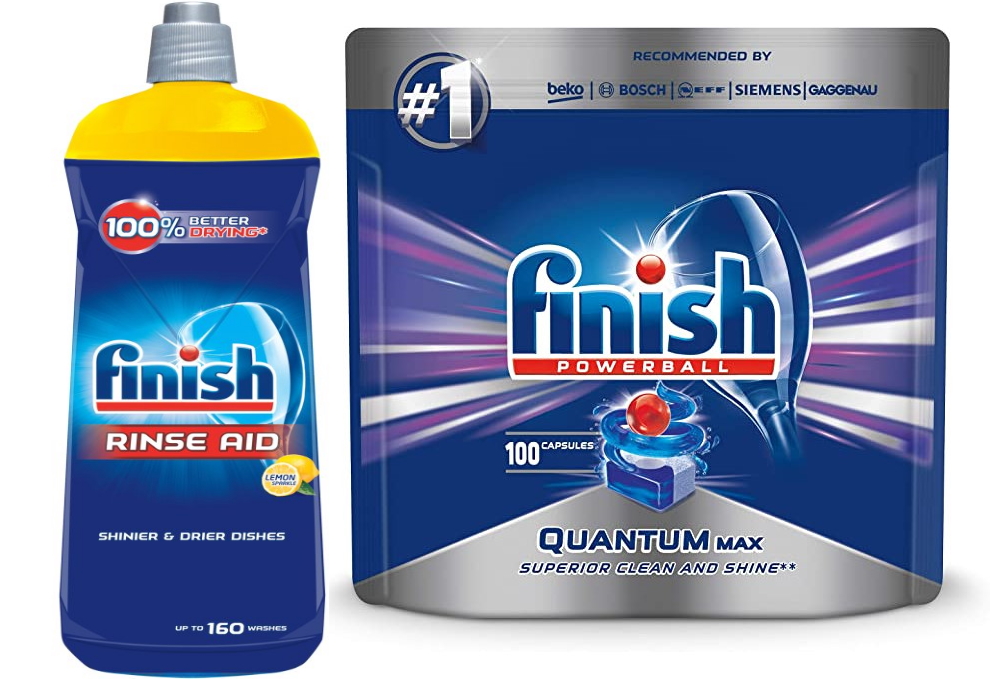 100 Viên rửa bát Finish quantum hoặc Nước làm bóng finish 800ml