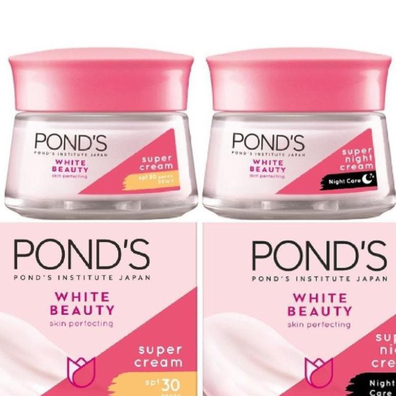 Bộ đôi kem dưỡng trắng da ngày và đêm pond white beauty-50gr