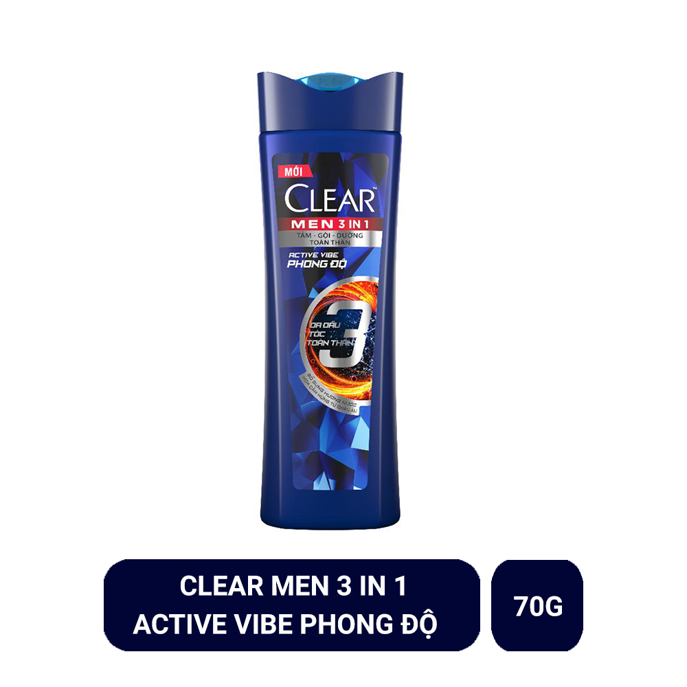 - dầu gội clear men 70g