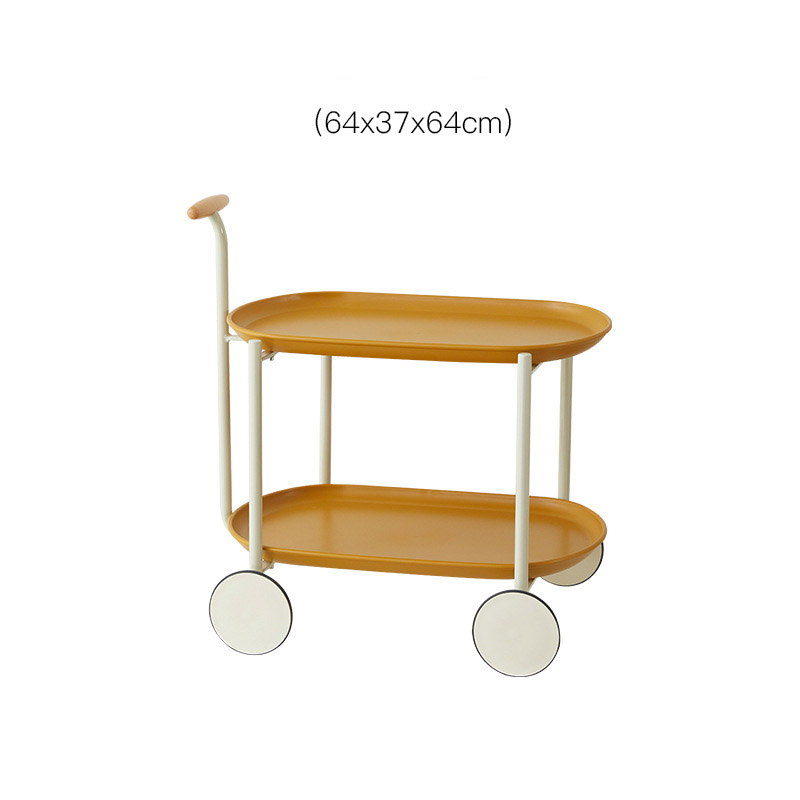 Movable sofa side corners a few modern small apartment coffee table simple INS double-layer storage cart