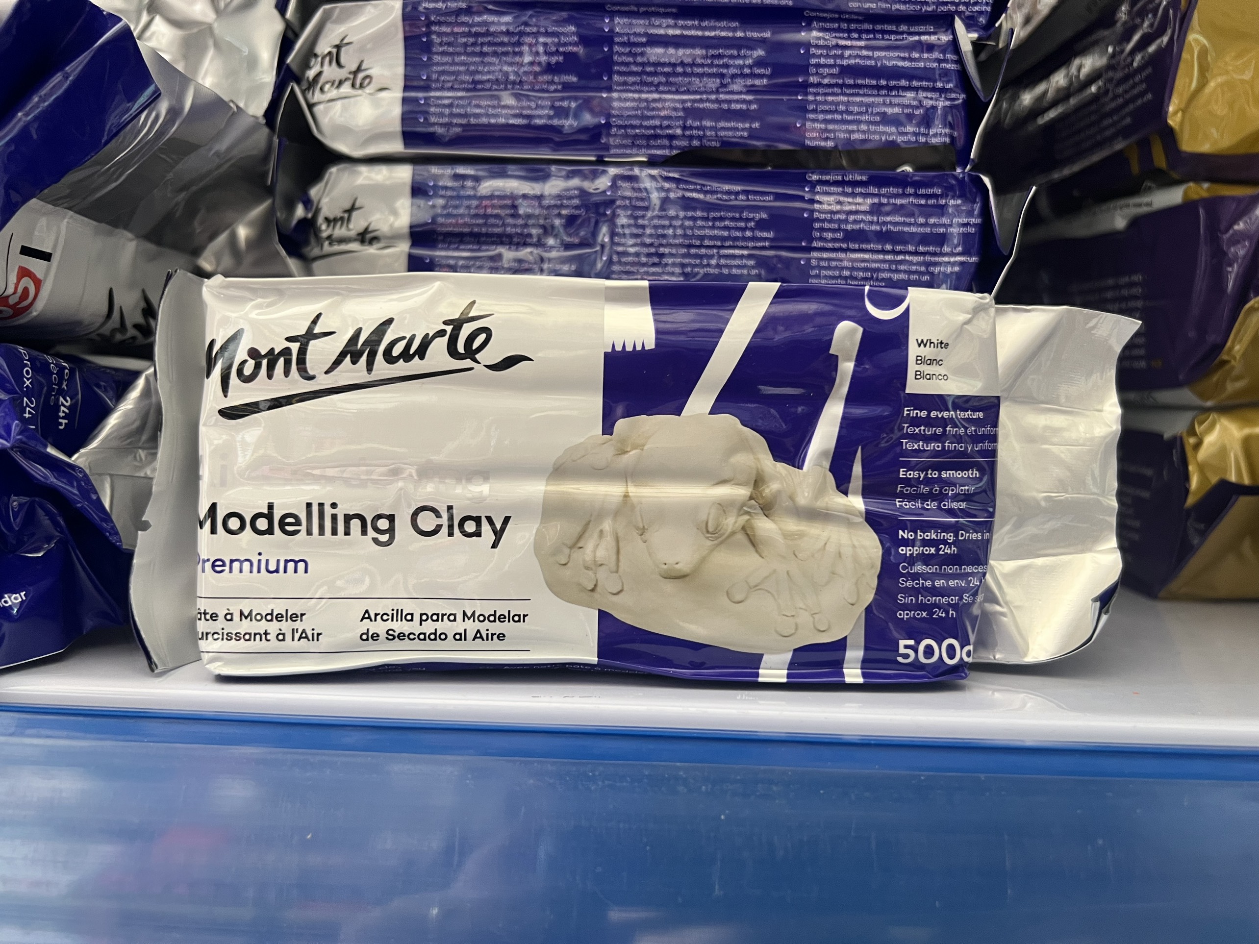 Đất sét tự khô Mont Marte White/Terra 500g/2kg
