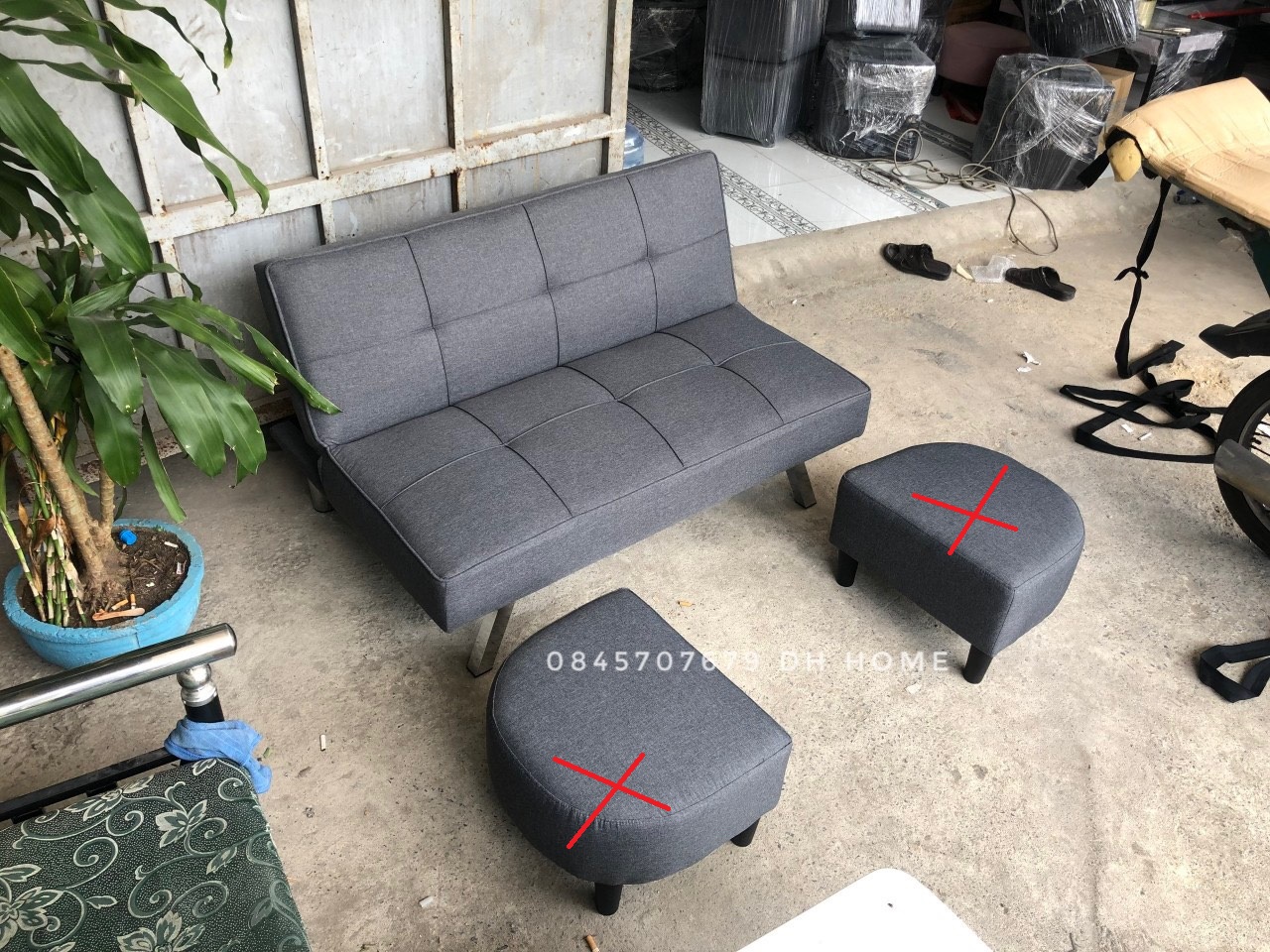 sofa bed mini ,sofa decor phòng trọ, shop