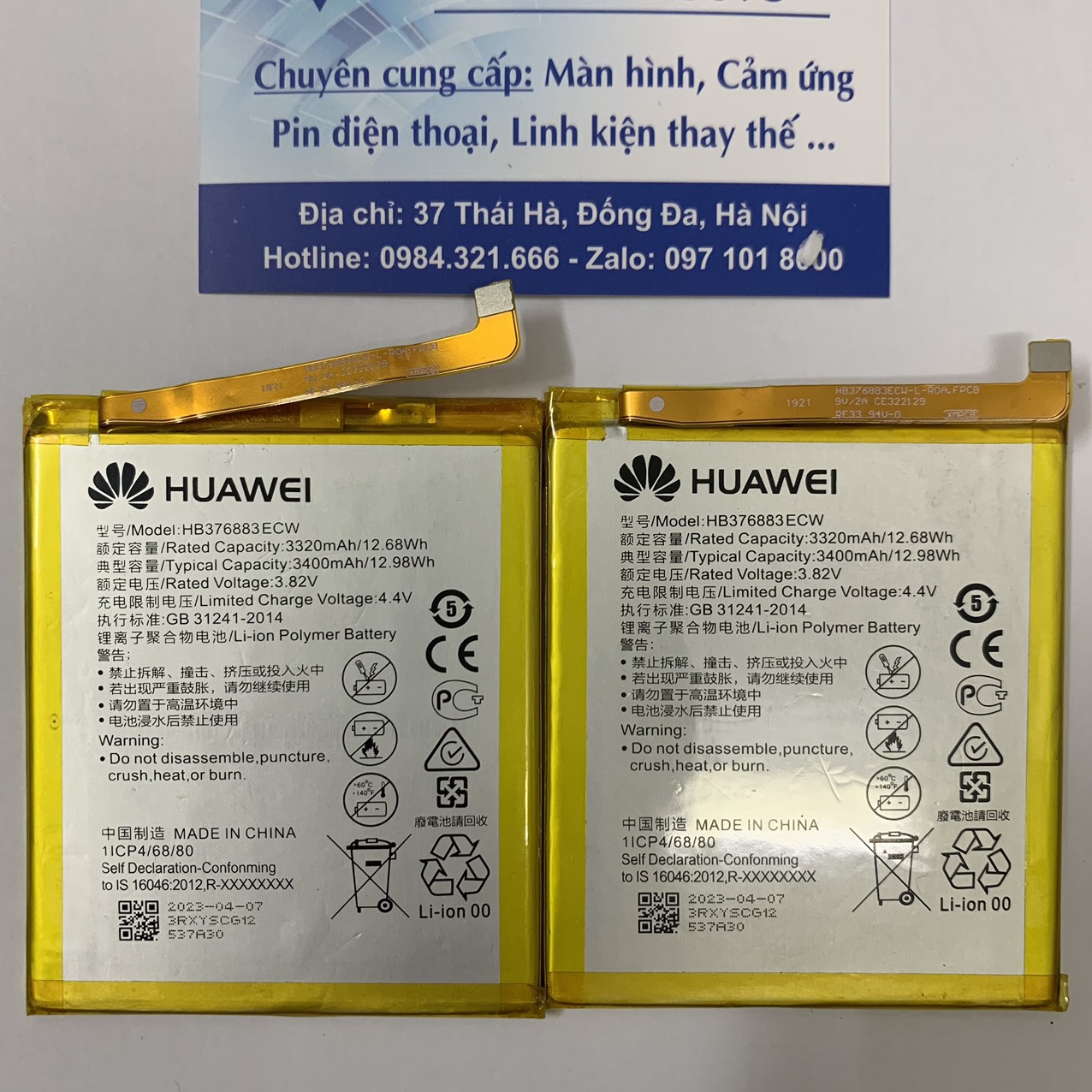 Pin Huawei P9 Plus 3400Mah (Hb376883Ecw) - New