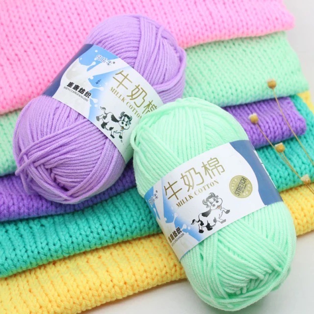 Len Milk Bò/Milk Cotton - Cuộn 50gr (Mã 51-93)
