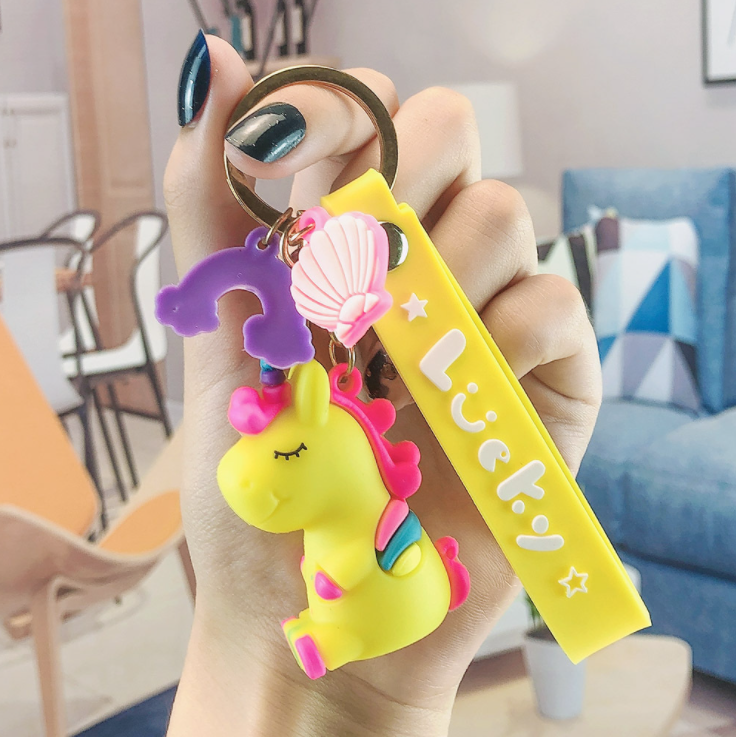 Keychains unicorn unicorn horse one horn, keychains lucky-type full accessories-Beyou