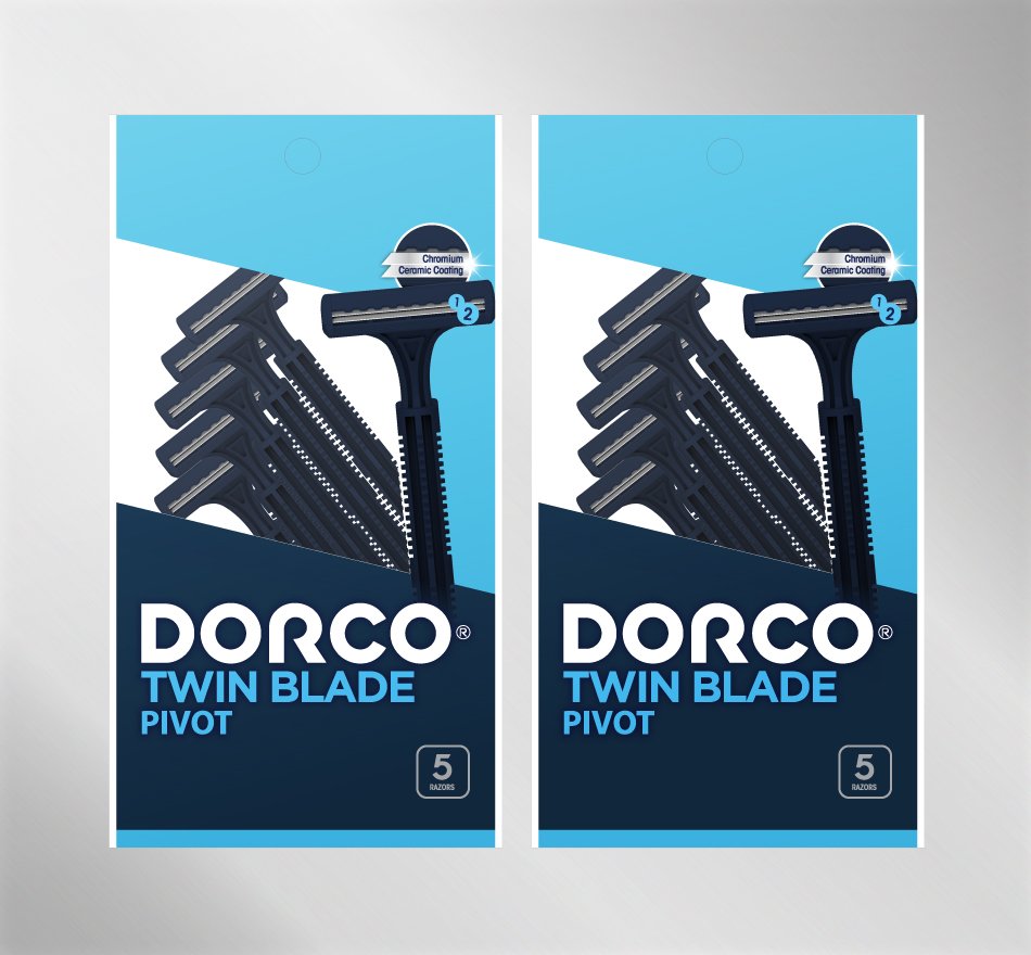 Combo 2 gói dao cạo râu 2 lưỡi DORCO TD 702 ( gói 5 dao cạo )