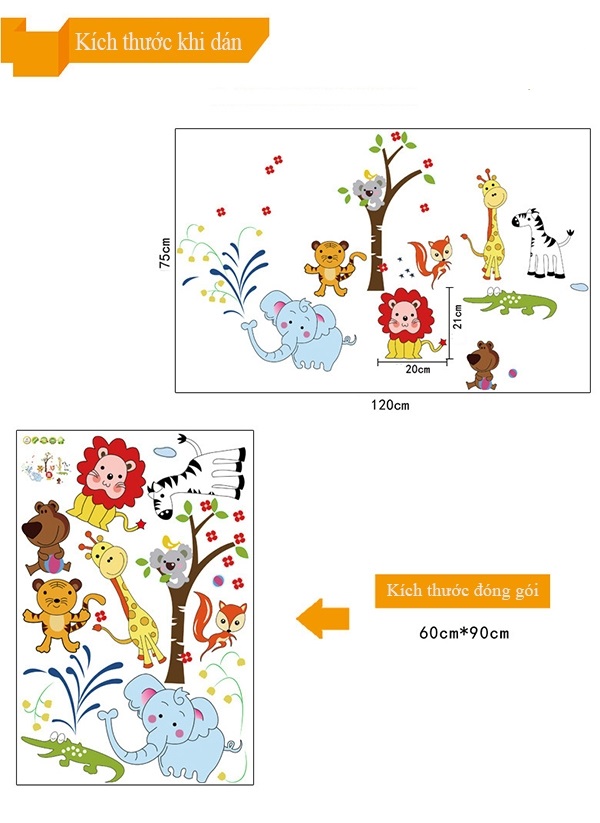 [Hcm]Zoo Combo Wall Decal