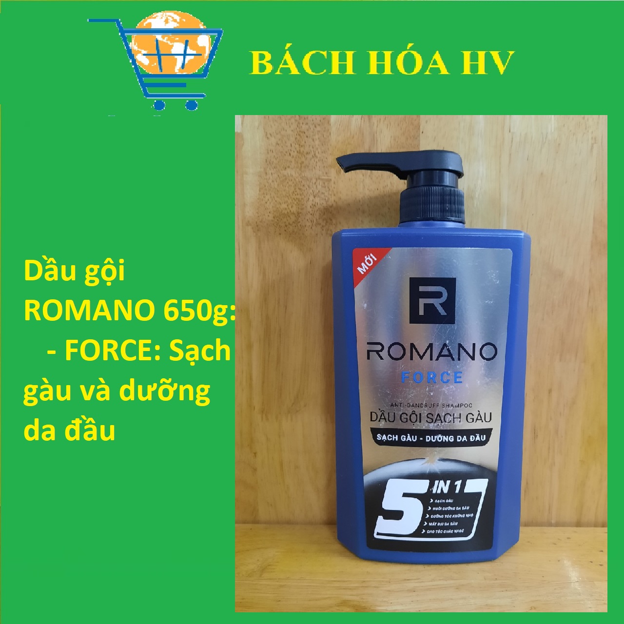 Dầu gội ROMANO 650G  - BACH HOA HV