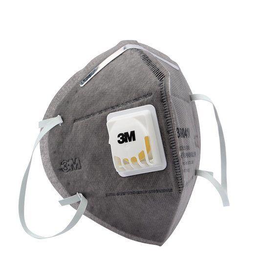 Bộ 1 cái khẩu trang than hoạt tính 3M 9041V ( hoặc 9541V ) hàng xịn chính hãng, khẩu trang có đệm giúp êm mũi và có van 1 chiều lọc mùi hôi, lọc độc, kháng khuẩn, chống bụi siêu mịn PM2.5