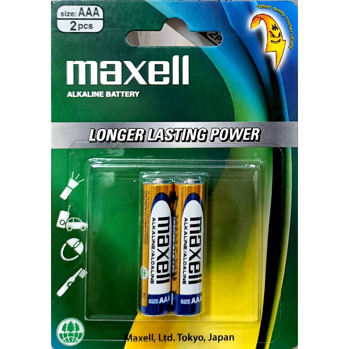 Pin aa , aaa maxell alkaline lr3 lr6 vỉ 2 viên