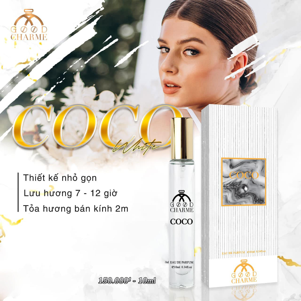 Nước hoa coco trắng 10ml