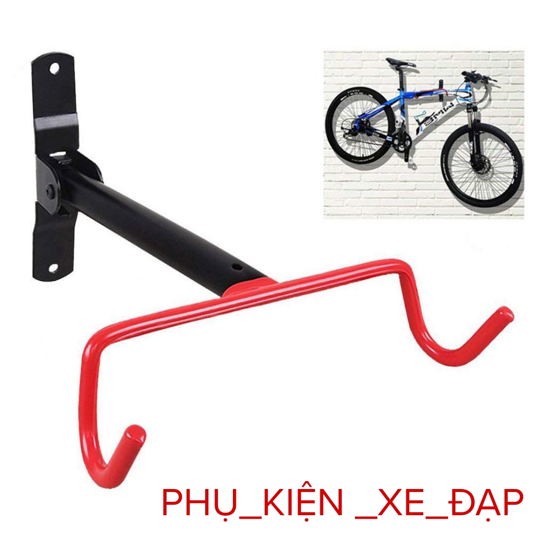 Giá treo xe đạp lên tường 2 móc loại 1, Móc treo xe đạp ngang lên tường
