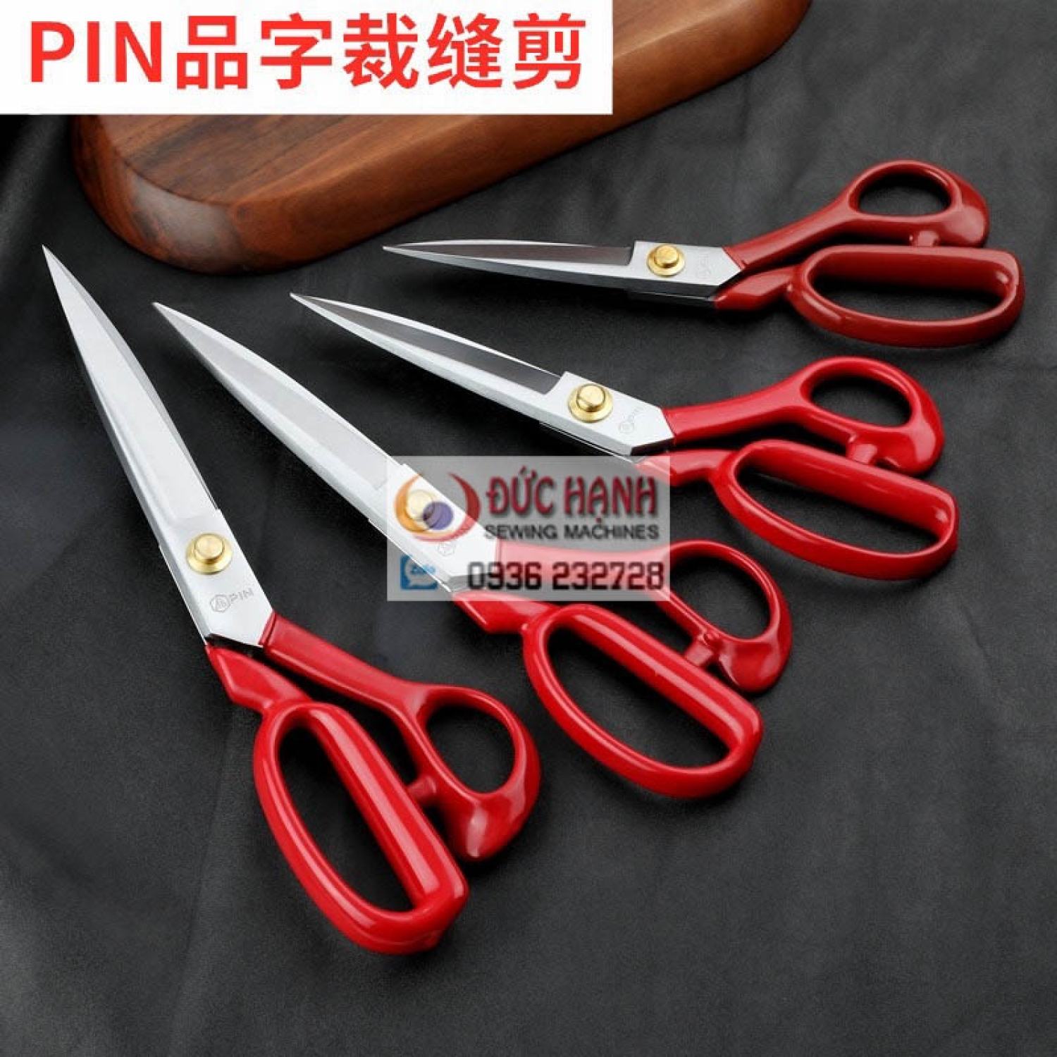 Kéo cắt vải chất lượng cao - pin - lưỡi trắng