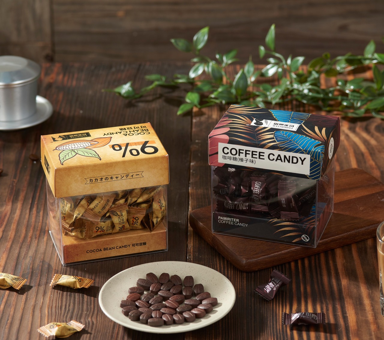 KẸO COFFEE CANDY PAMIRITER VỊ CACAO KẸO CÀ PHÊ CACAO KẸO CAFE VỊ
