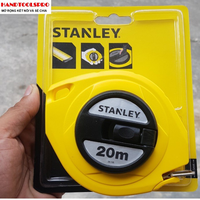 Thước thép dây dài 20m stanley 34-105