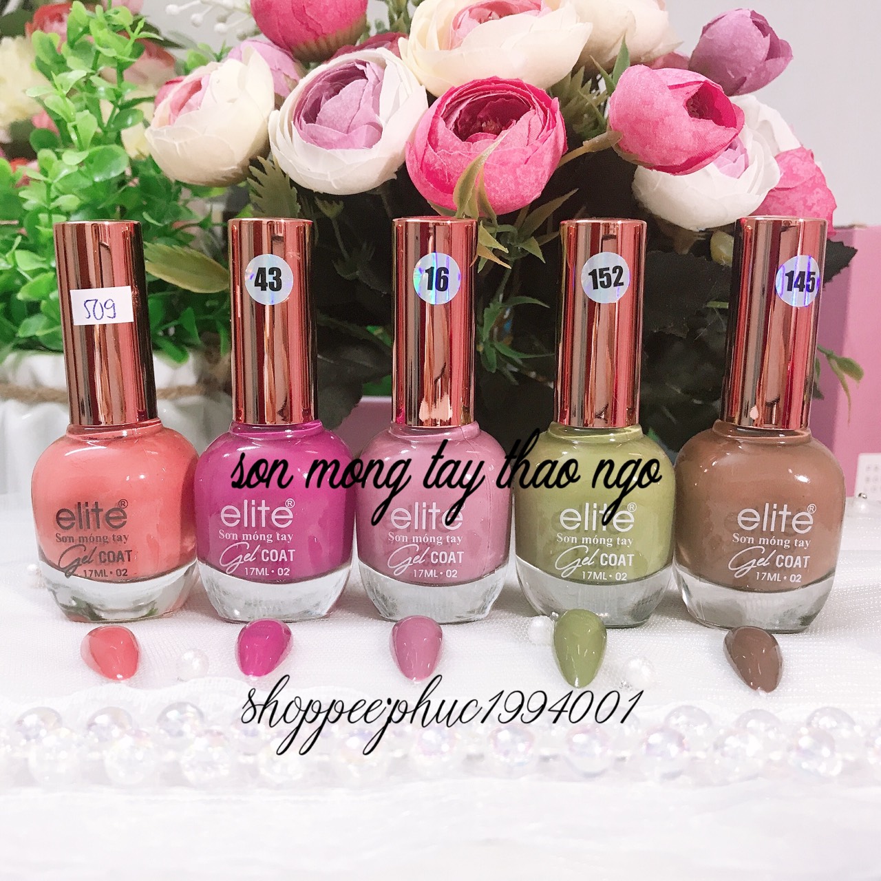 Sơn móng tay Gel lạnh Elite 17ml