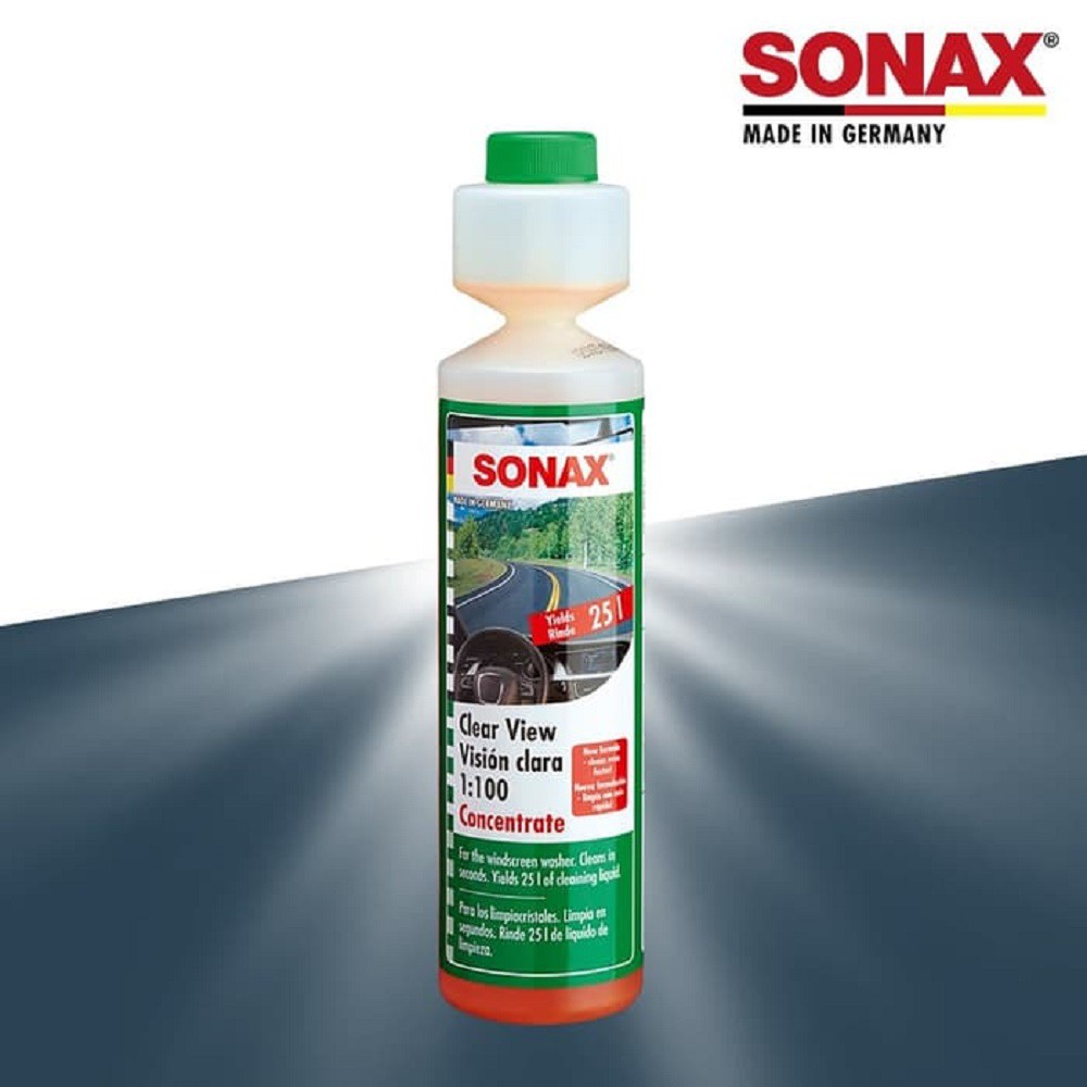 Nước Rửa Kính Lái Đậm Đặc Sonax Clear View 1:100 Concentrate 250ml