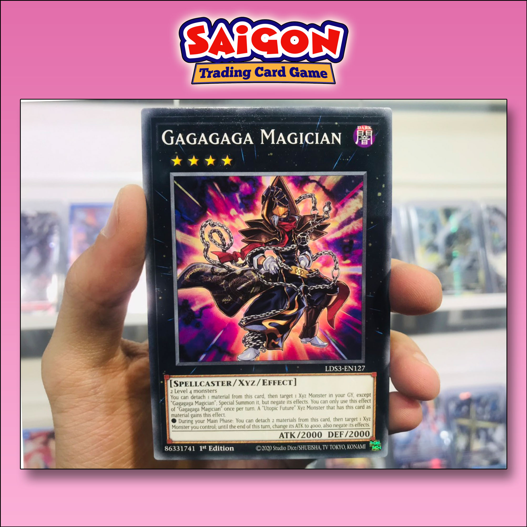 Thẻ bài yugioh mã lds3-en127 - gagagaga magician - common - 1st edition