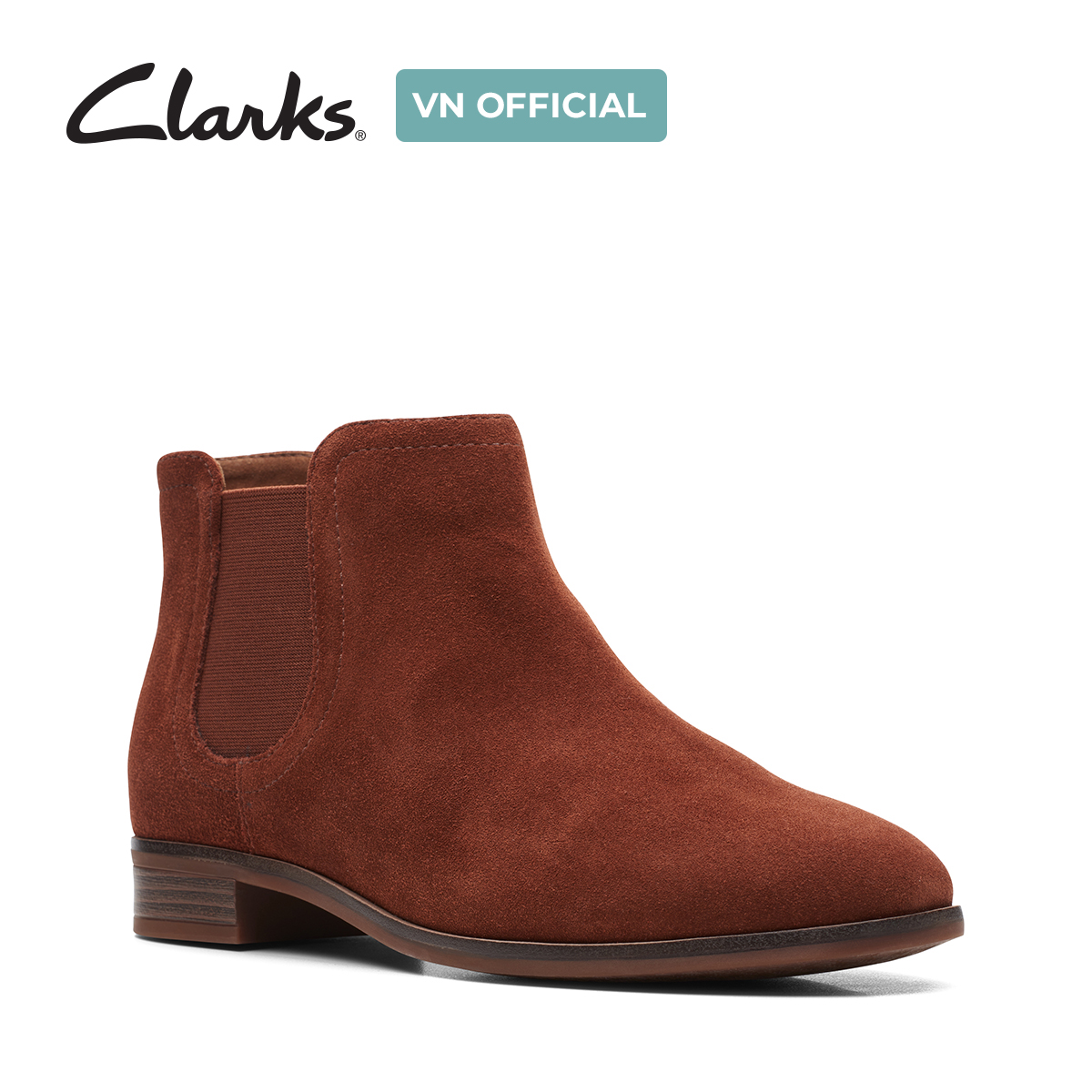 Giày Bốt Cổ Thấp Da Nữ Clarks - Trish Chelsea