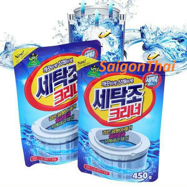 [HCM](SGT) Bột vệ sinh tẩy lồng giặt Hàn Quốc 450gr