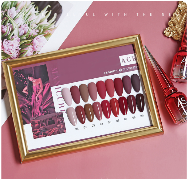 Sơn gel AS red - màu đỏ hồng mã AGK