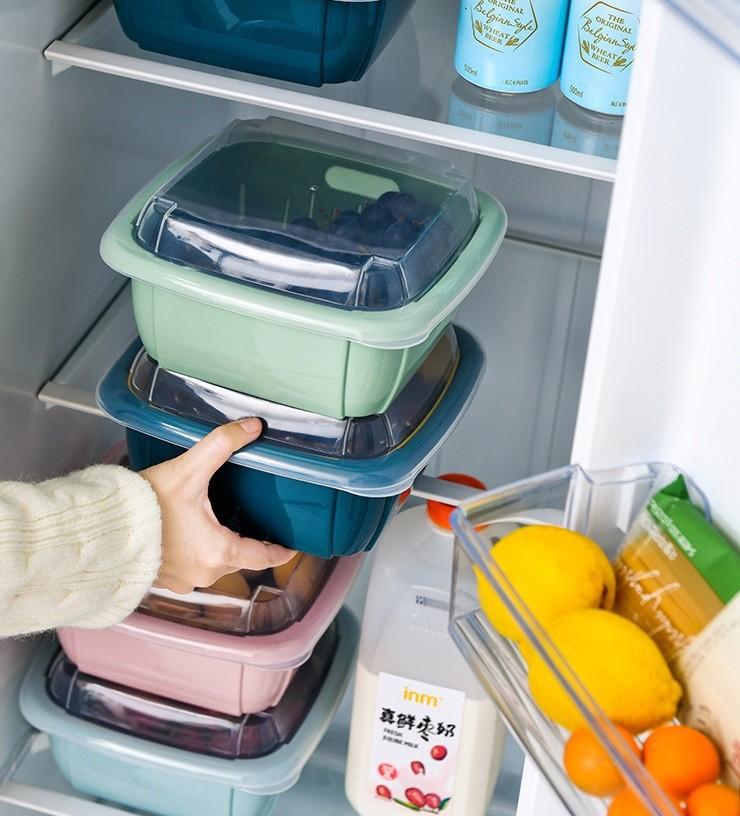 [HCM]Rổ kèm thau có nắp đậy 3IN1