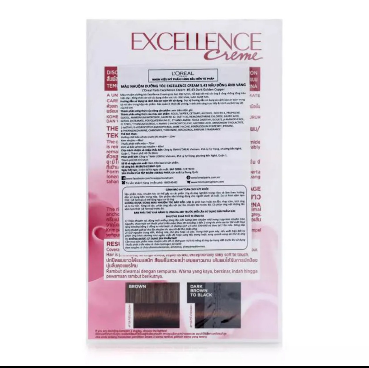 Nhuộm Tóc Loreal số 4.45