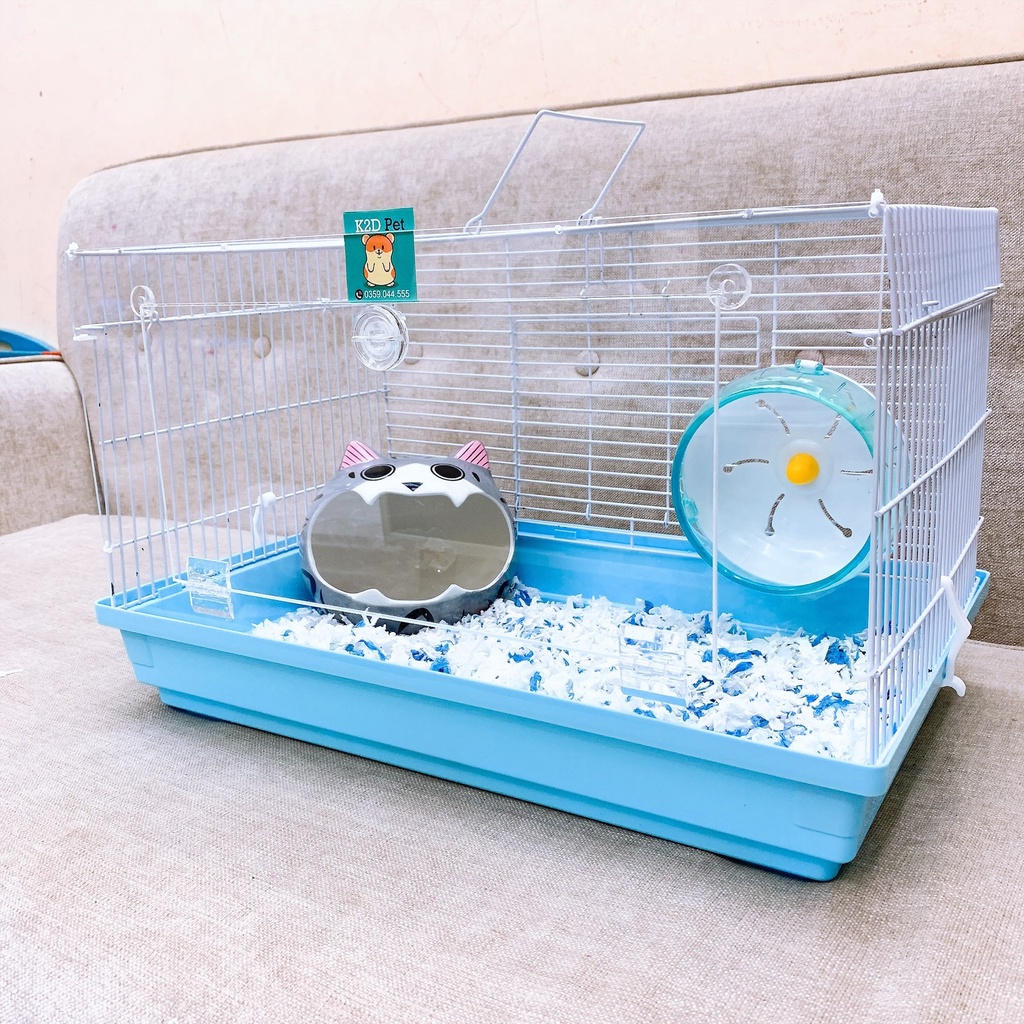 [Hoàn tiền 10%]Lồng Hamster Size Đại mặt mica 47x30cm