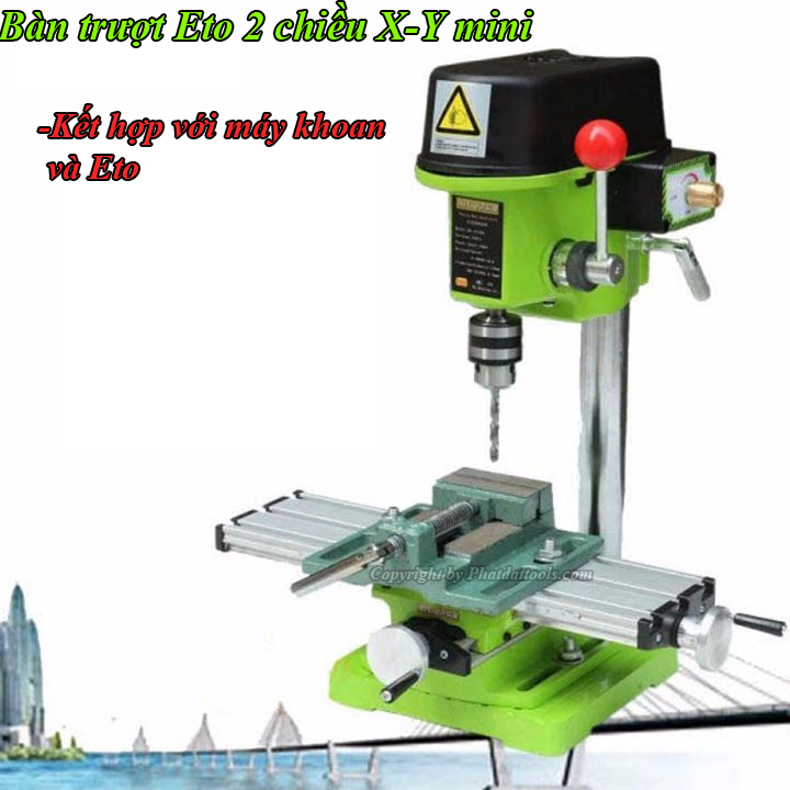 Bàn trượt Eto hai chiều X-Y MiniQ kèm Eto kẹp