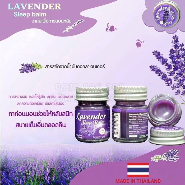 Dầu massage giúp ngủ ngon, hương Lavender Thái Lan