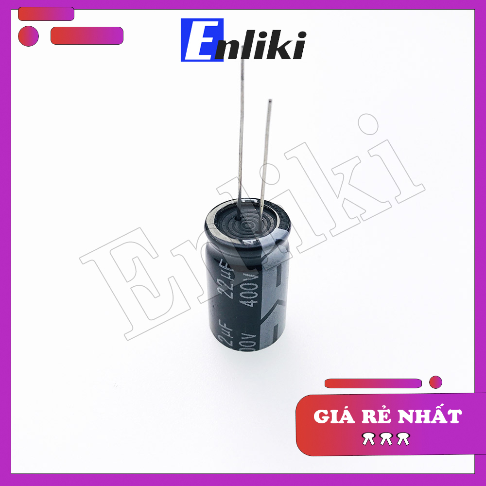 Tụ 22uF 450V kích thước 16x25mm