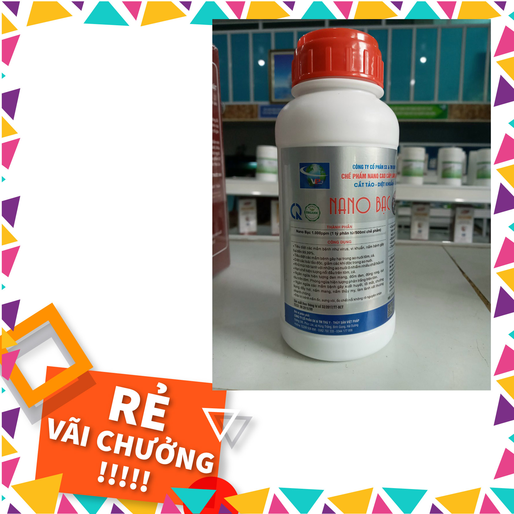 Nano bạc công ty việt pháp 500ml