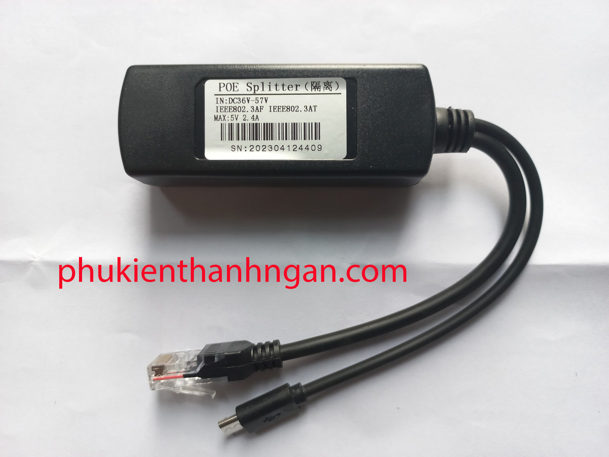 Splitter poe 5v chân dẹt