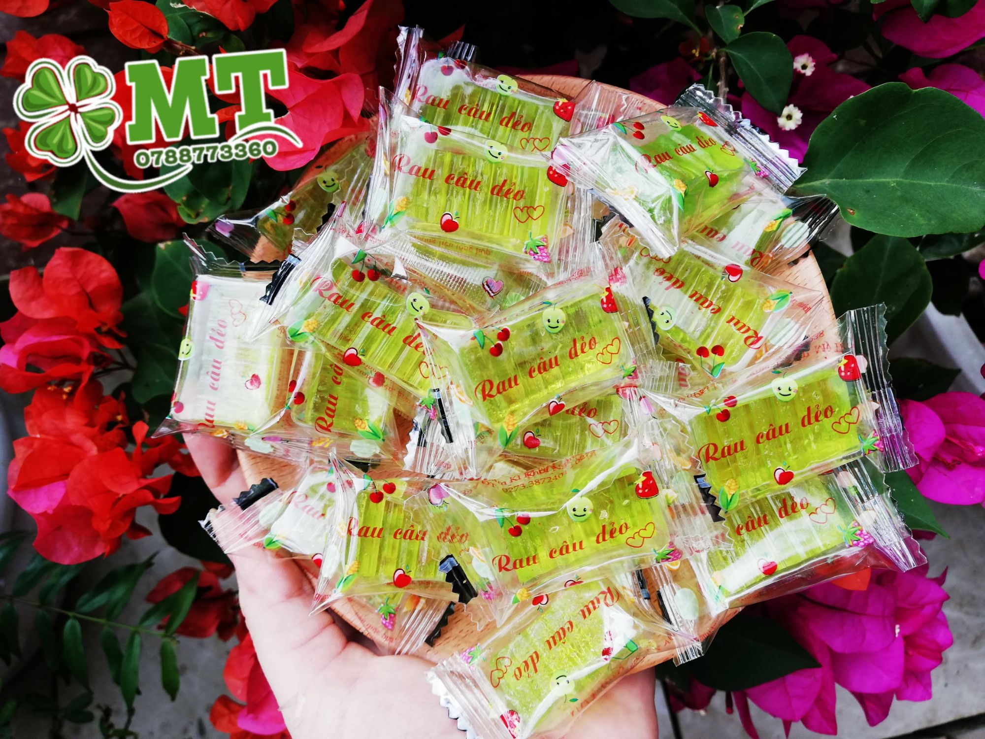 Mứt rau câu dẻo lá dứa Kim Vân 1kg