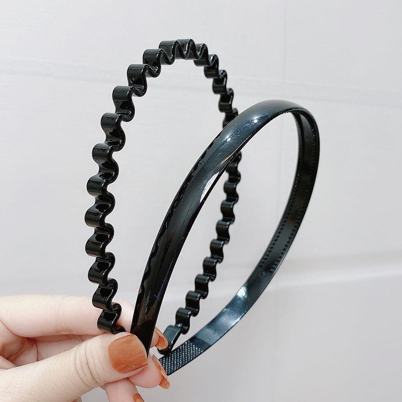 Cài tóc nhựa dẻo màu đen nhiều size