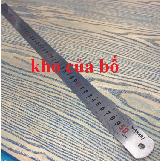 Thước lá inox 500mm asaki ak-2539