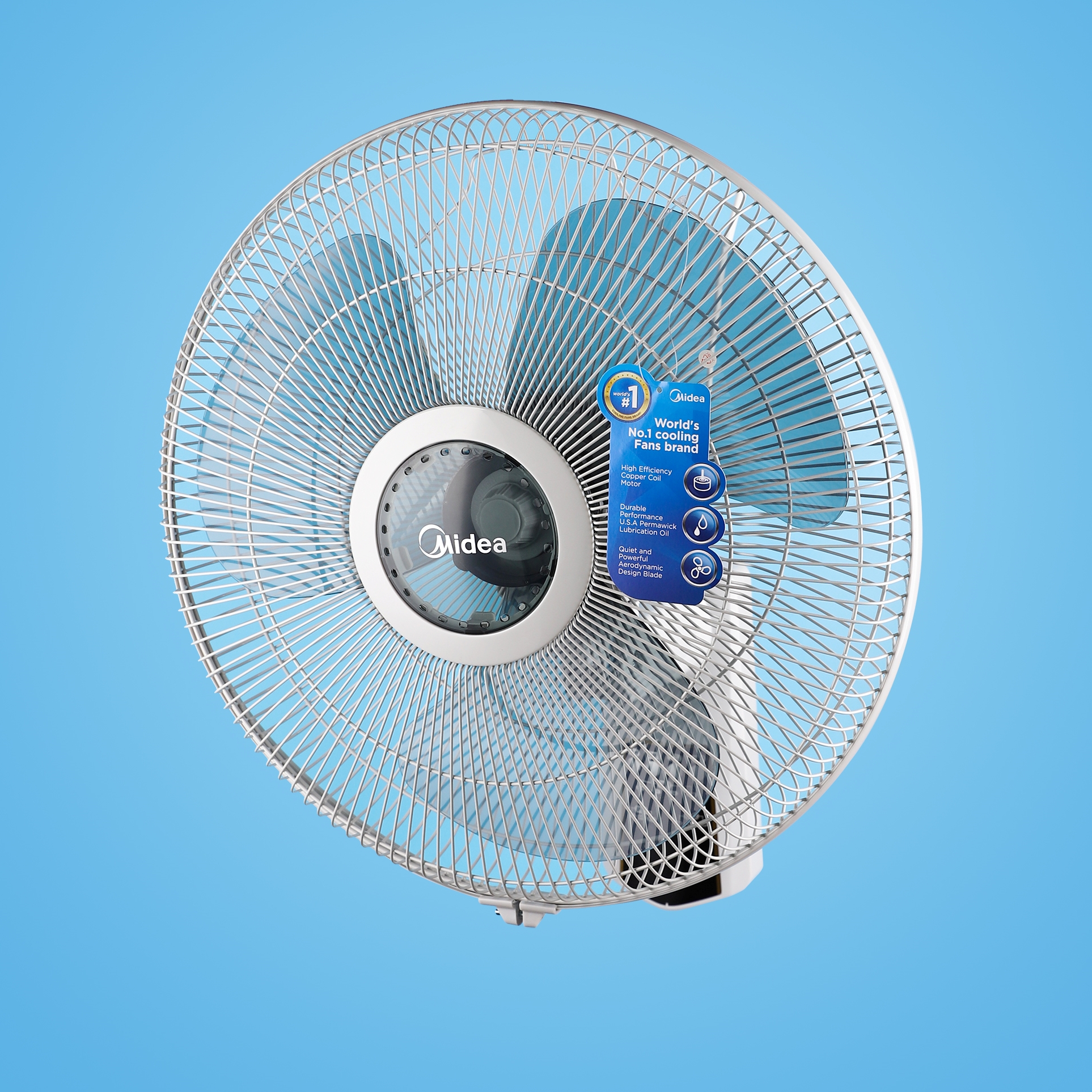 Quạt Treo Tường Midea FW40-7JR (Công suất 55W, 3 Cánh, Điều Khiển Từ Xa Chỉnh Gió 3 Tốc Độ)