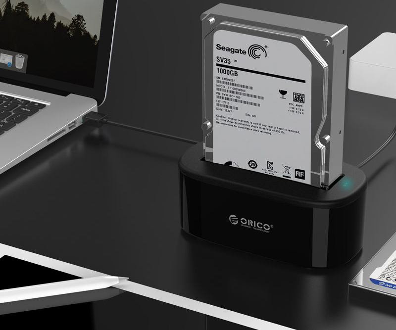 Khay Đựng Ổ Cứng Docking ORICO 6218US3 USB3.0/3.5/2.5  - Hàng Chính Hãng