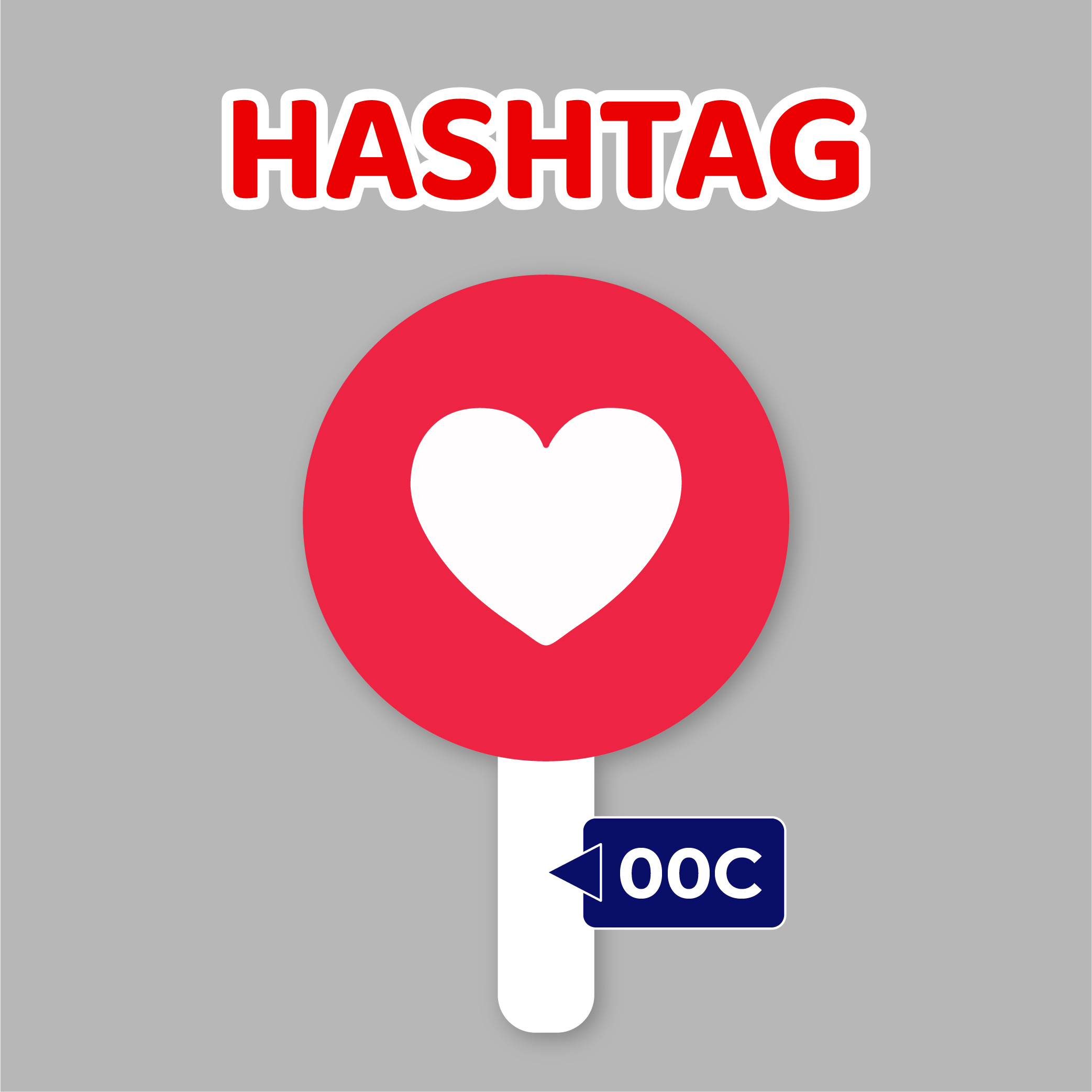 Bảng hashtag cầm tay chụp ảnh sinh nhật, đám cưới, sự kiện, tất niên