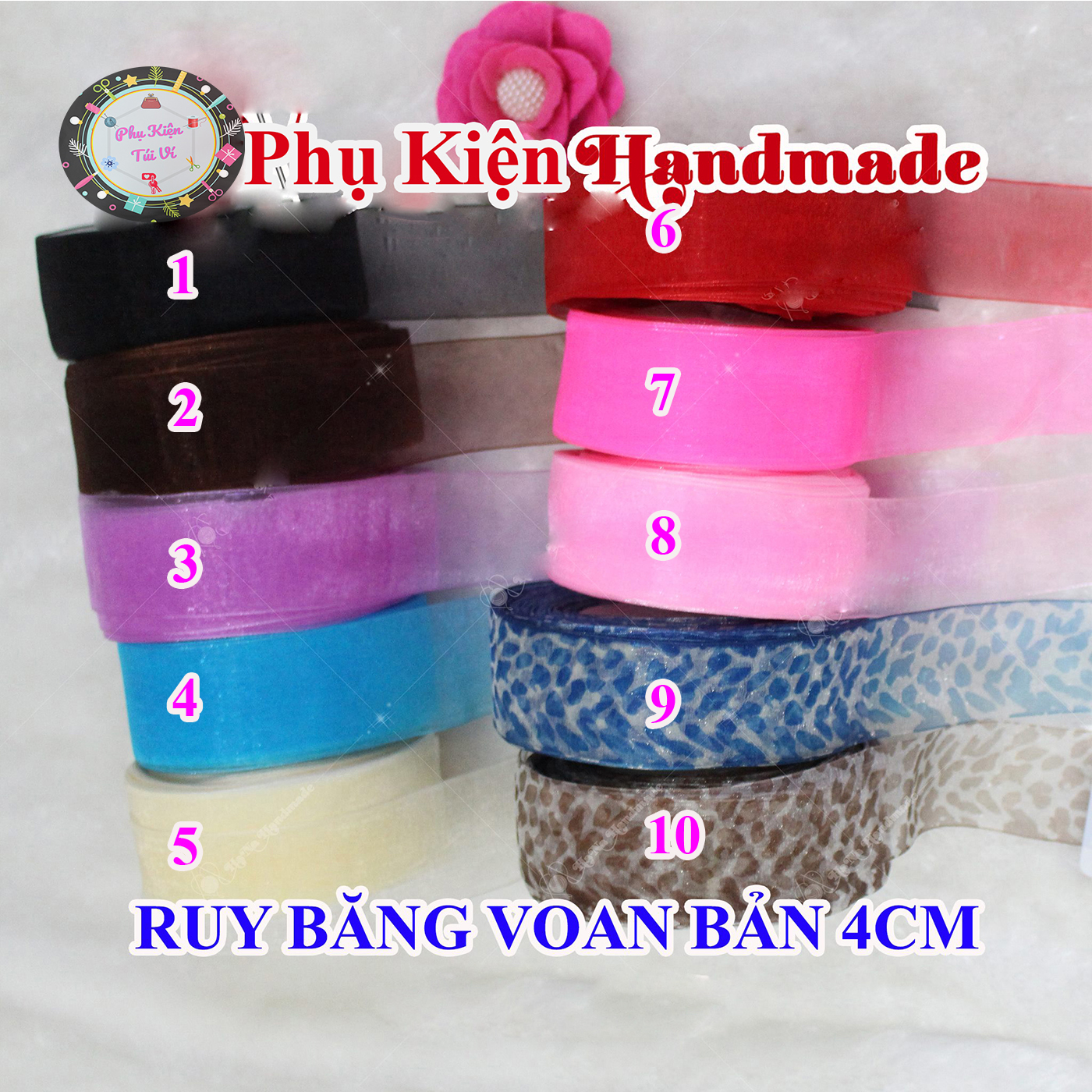 4cm Chiffon Ribbon (16K/Meter)