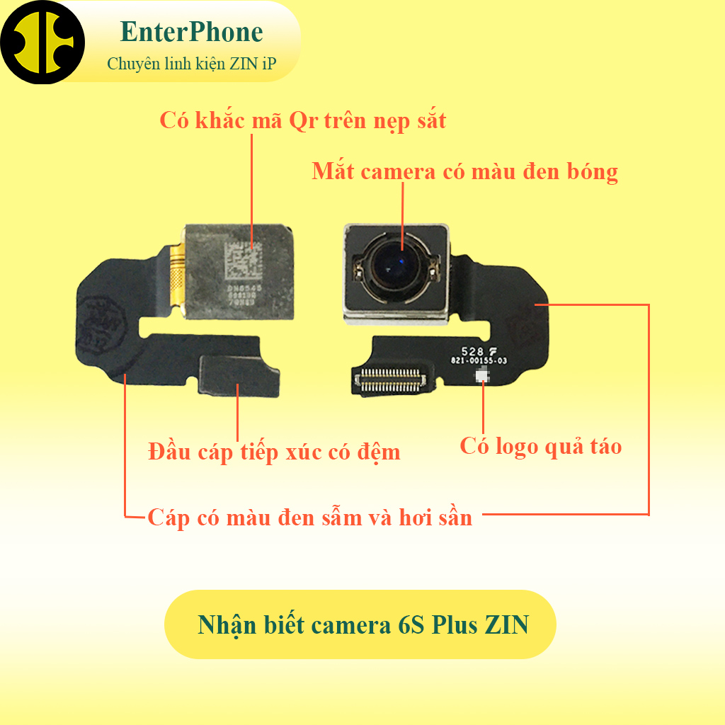 Camera sau iP 6S Plus ZIN BÓC MÁY