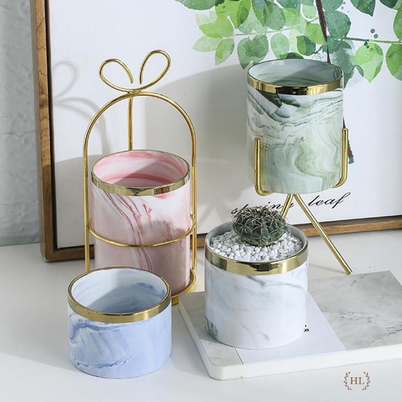 Lẵng sứ vân đá