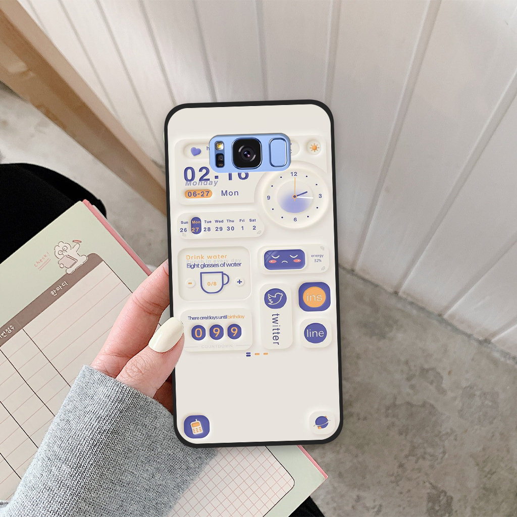 Ốp lưng samsung galaxy s8 / s8 plus / s8+ họa tiết đồng đồ dễ thương